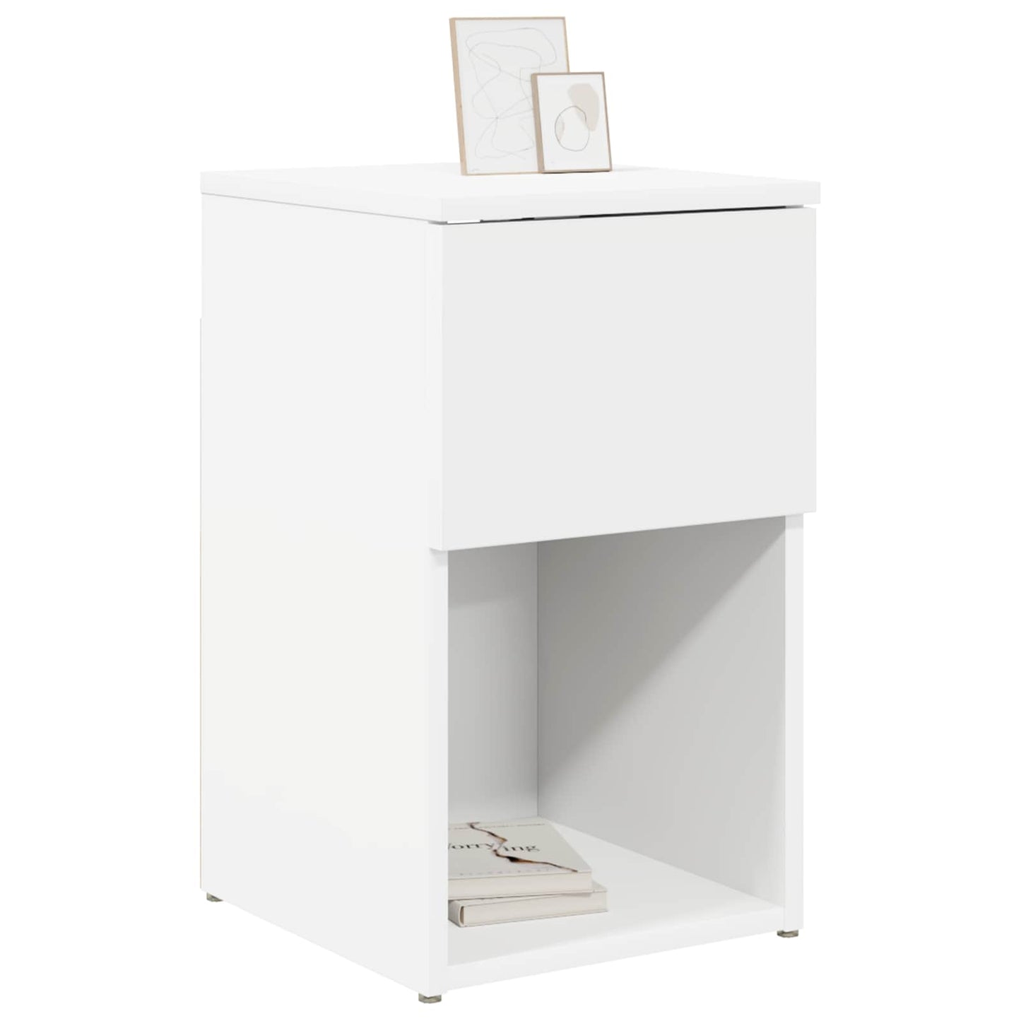 Bettschrank Weiß 29 x 31,5 x 49 cm Holzwerkstoff