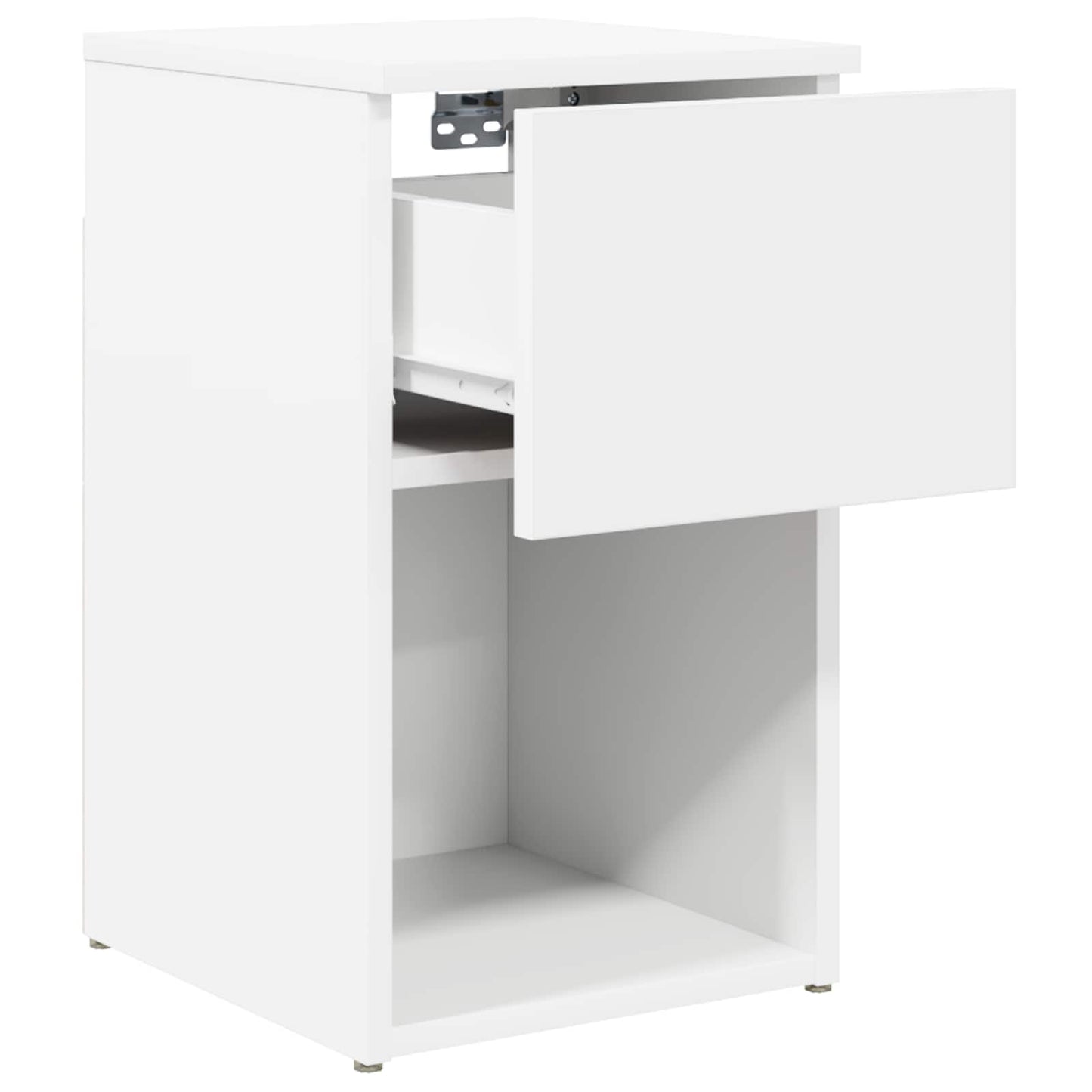 Bettschrank 2 Stk. Weiß 29 x 31,5 x 49 cm Holzwerkstoff