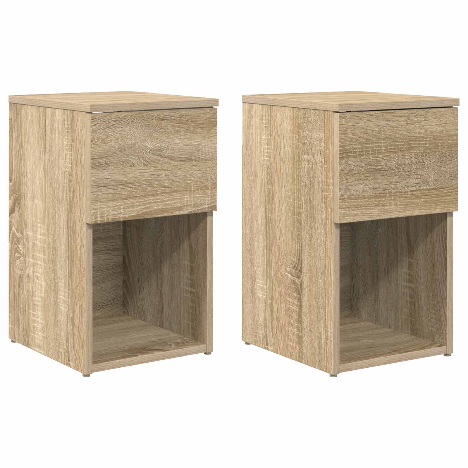 Bettschrank 2 Stk. Sonoma-Eiche 29 x 31,5 x 49 cm Holzwerkstoff