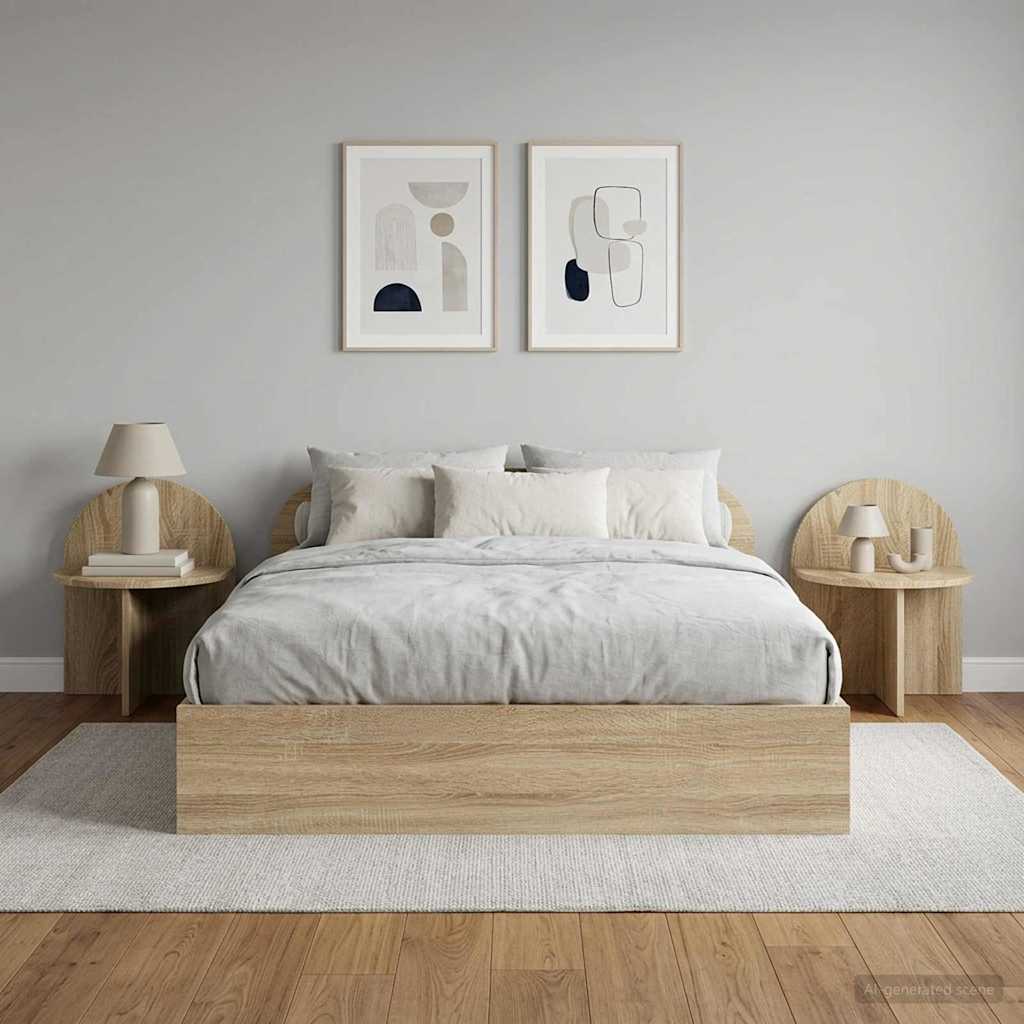 Nachttisch 2 stk. Sonoma-Eiche 40 x 35,5 x 45,5 cm