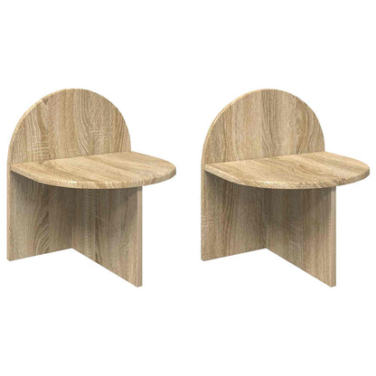 Nachttisch 2 stk. Sonoma-Eiche 40 x 35,5 x 45,5 cm