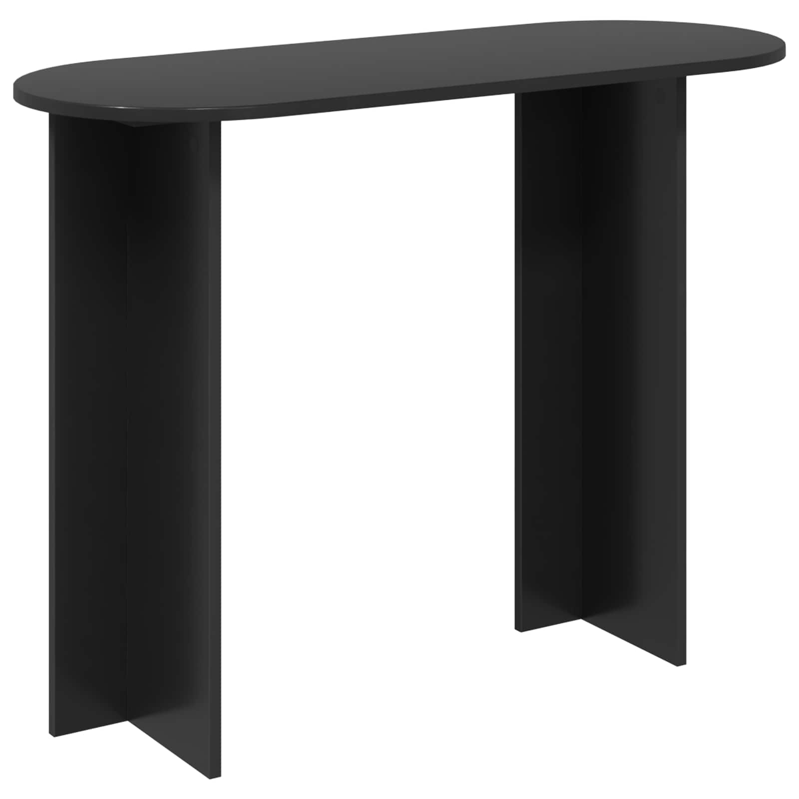 Konsolentisch Schwarz Eichen-Optik 100 x 39,5 x 75 cm