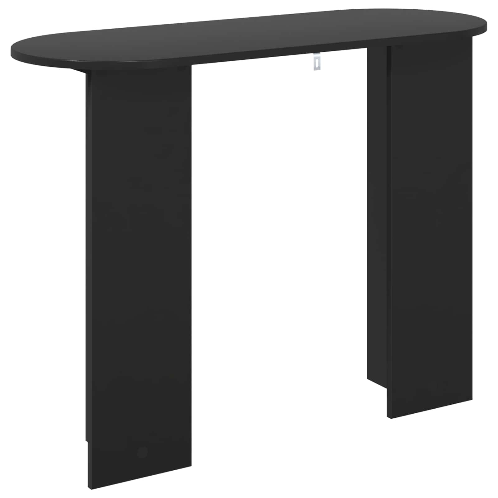 Konsolentisch Schwarz Eichen-Optik 100 x 39,5 x 75 cm