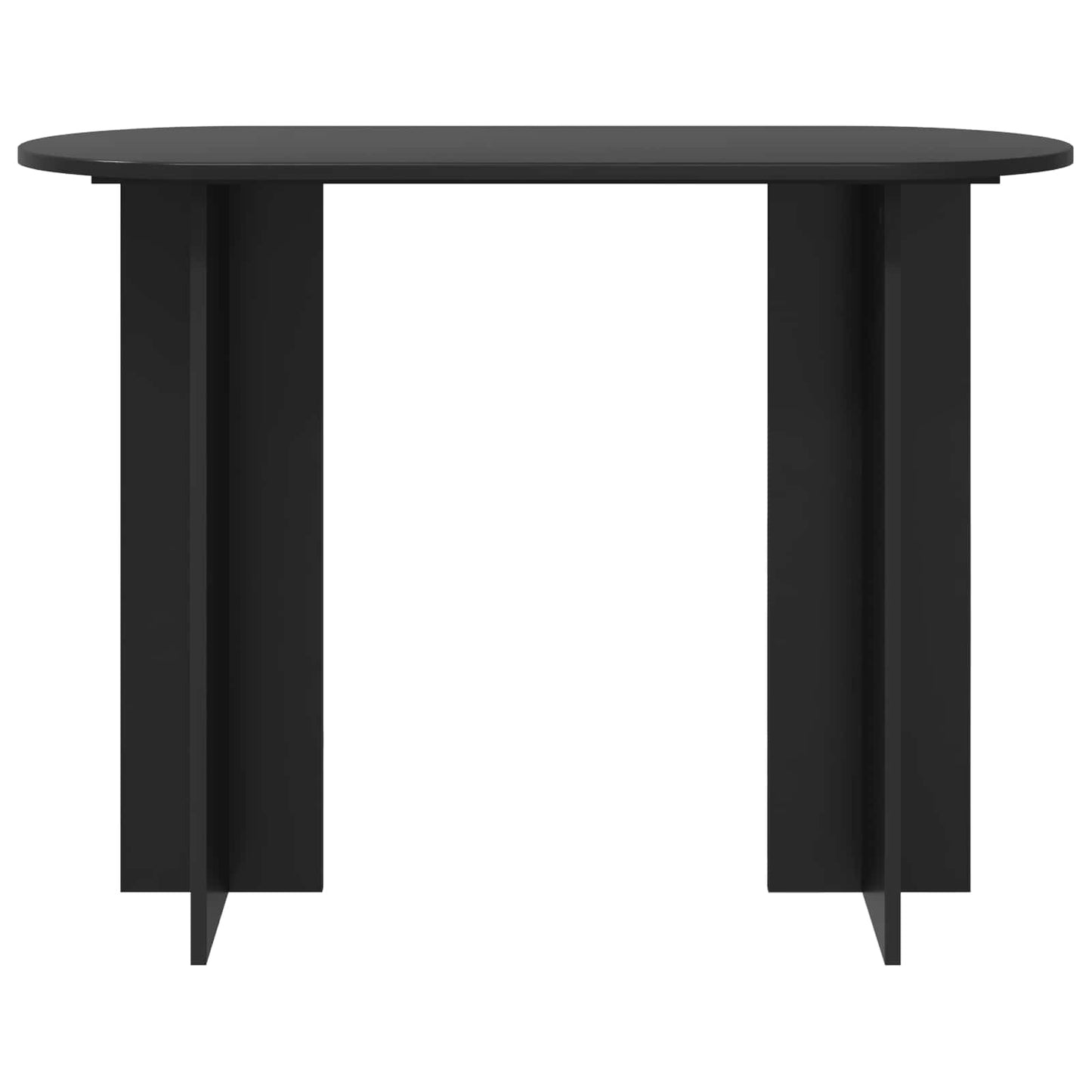Konsolentisch Schwarz Eichen-Optik 100 x 39,5 x 75 cm