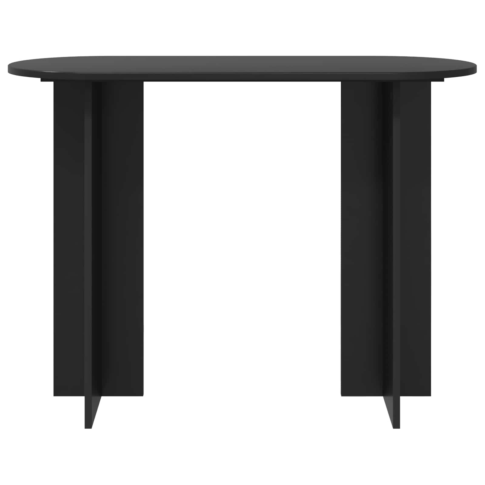 Konsolentisch Schwarz Eichen-Optik 100 x 39,5 x 75 cm