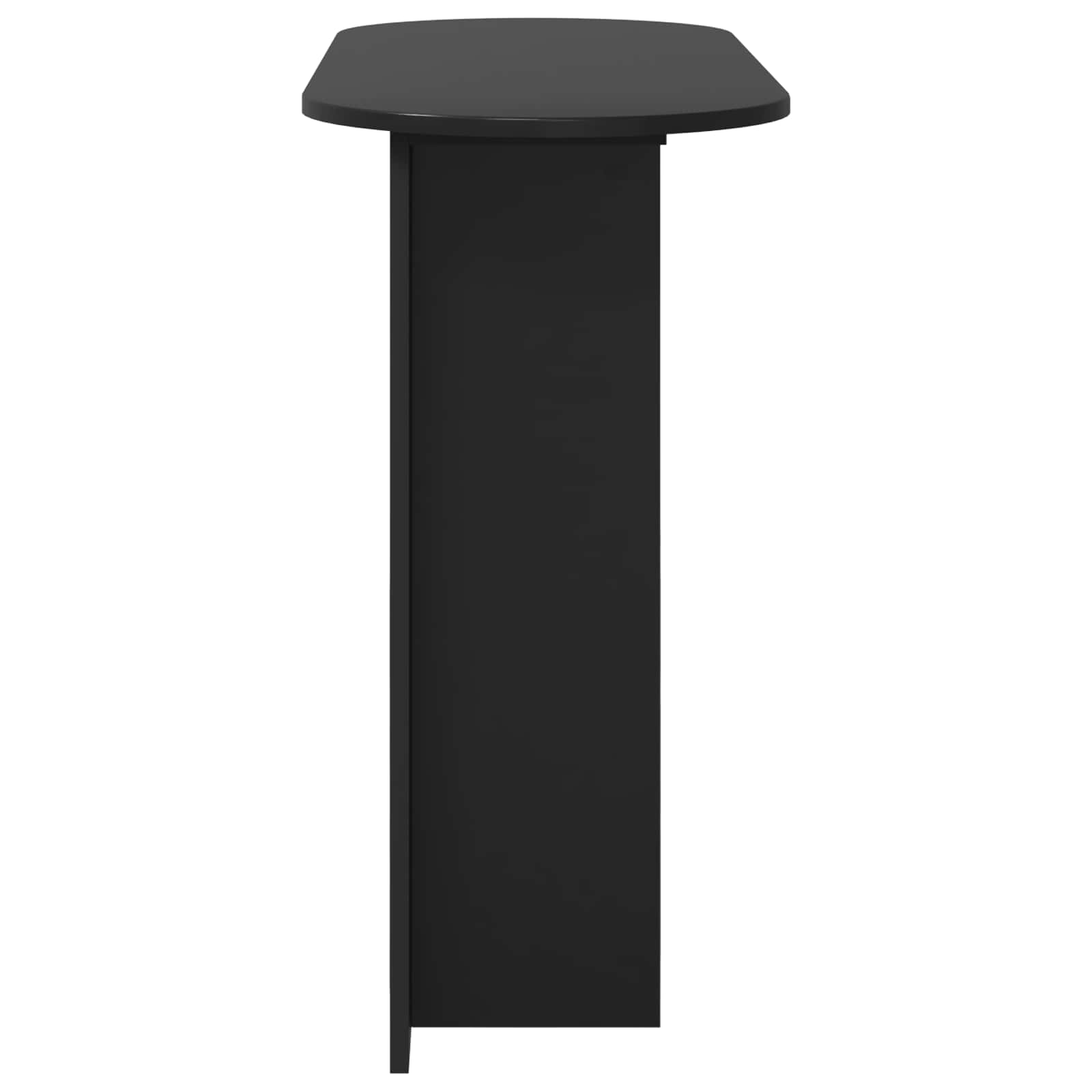 Konsolentisch Schwarz Eichen-Optik 100 x 39,5 x 75 cm