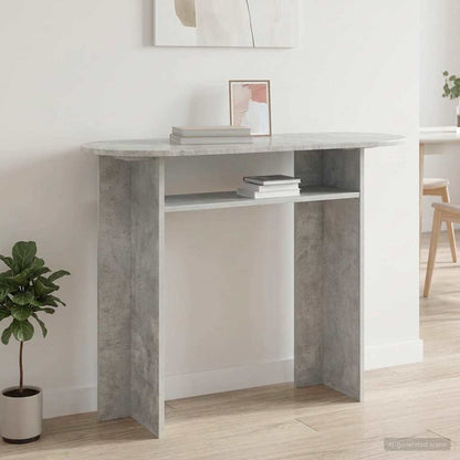 Konsolentisch Betongrau 100 x 39,5 x 75 cm Holzwerkstoff