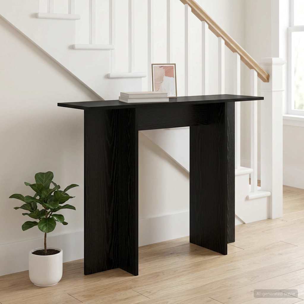 Konsolentisch Schwarze Eiche 100 x 30 x 75 cm Holzwerkstoff
