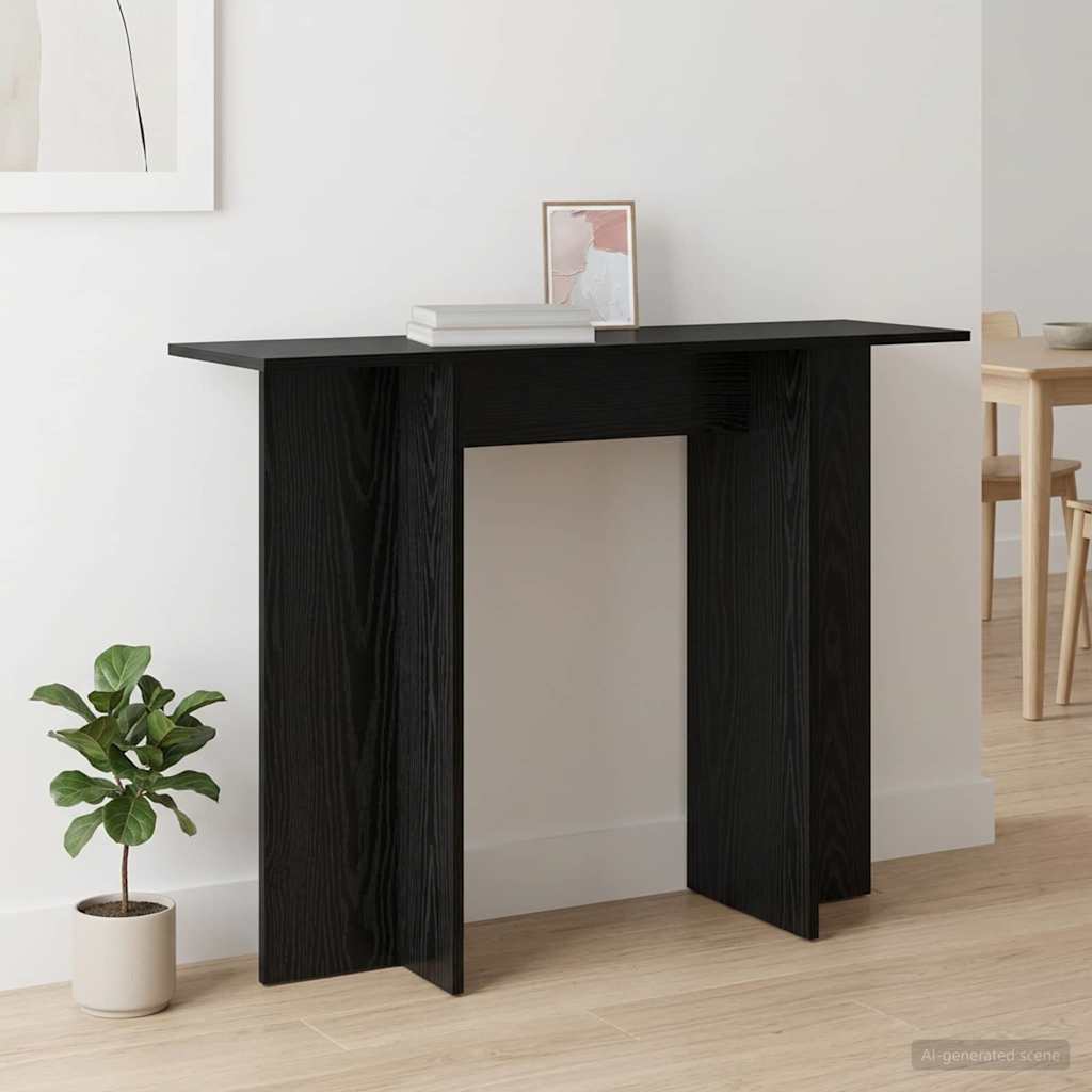 Konsolentisch Schwarze Eiche 100 x 30 x 75 cm Holzwerkstoff