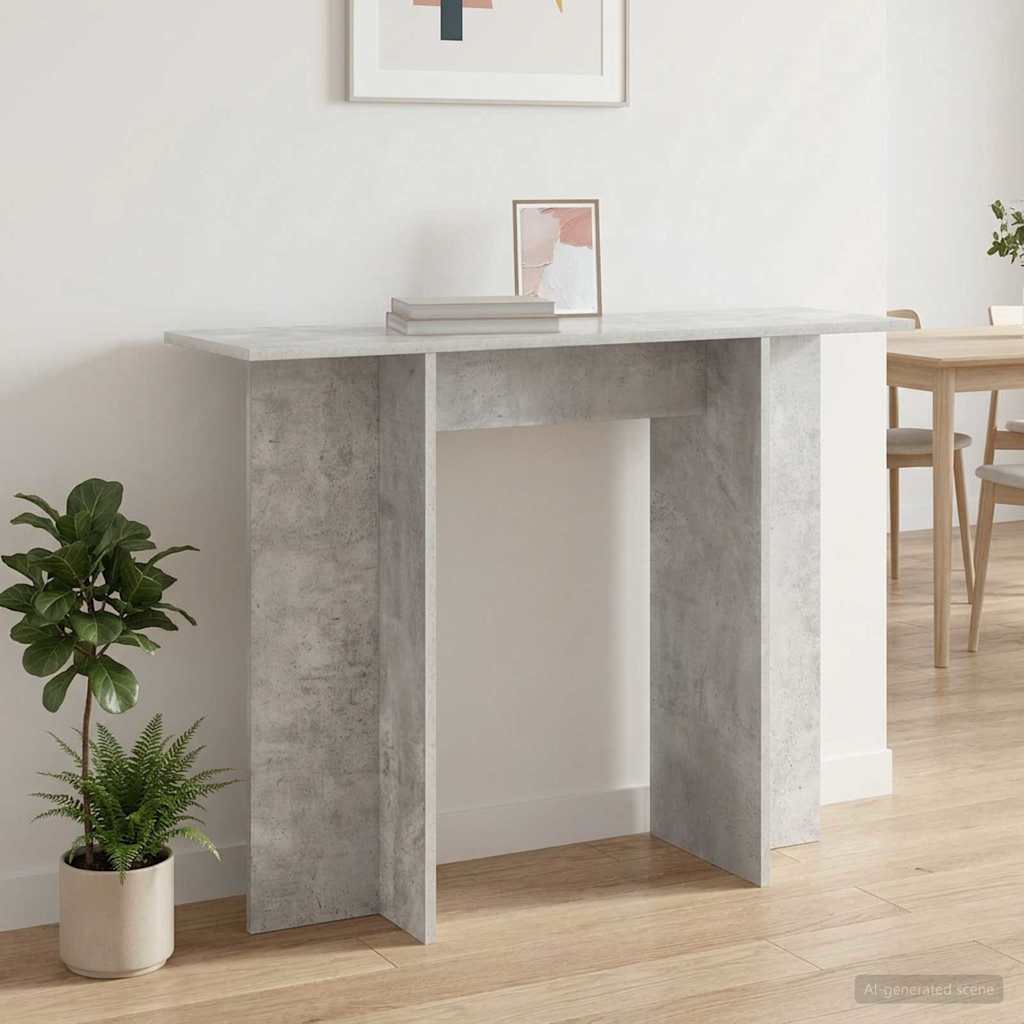 Konsolentisch Betongrau 100 x 30 x 75 cm Holzwerkstoff
