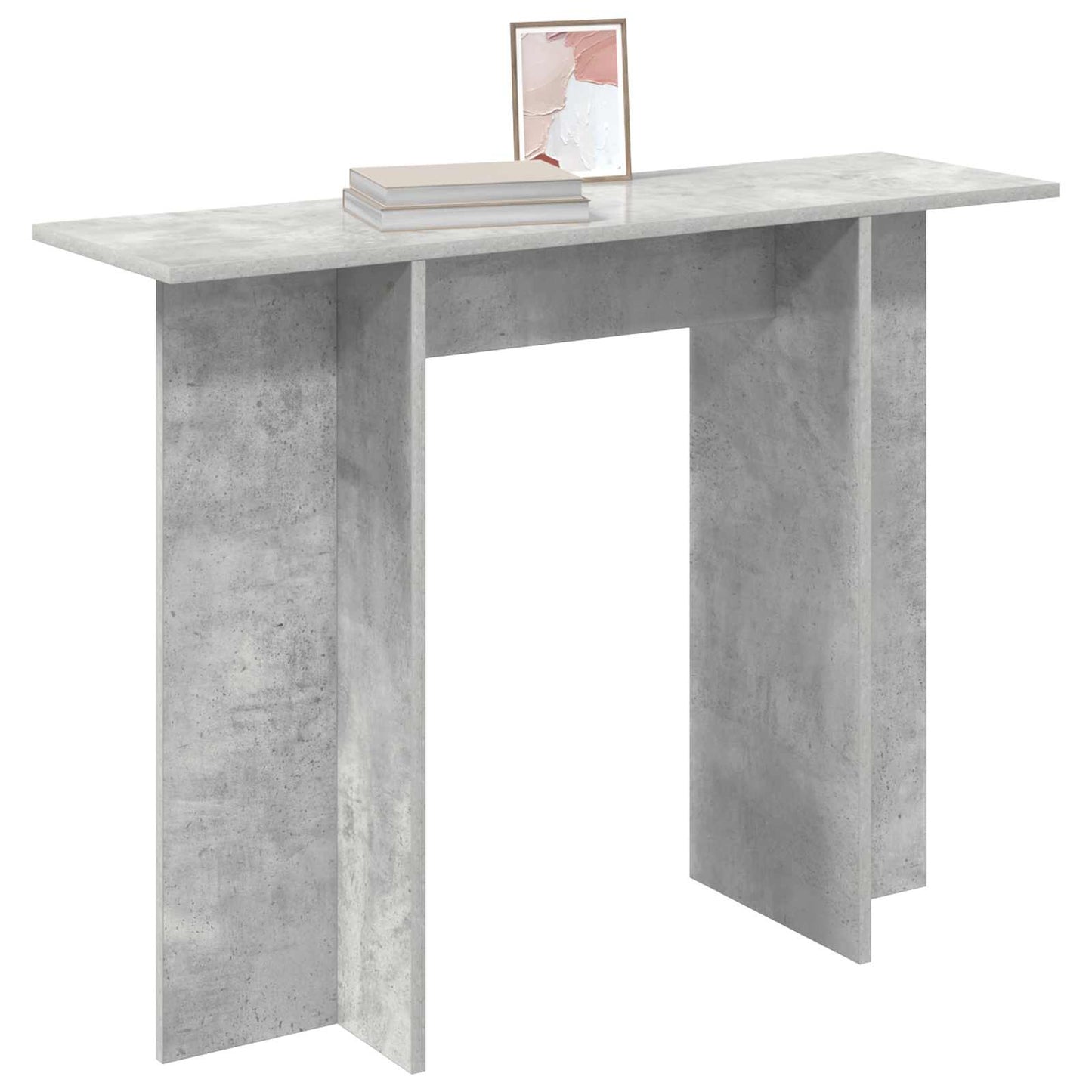 Konsolentisch Betongrau 100 x 30 x 75 cm Holzwerkstoff