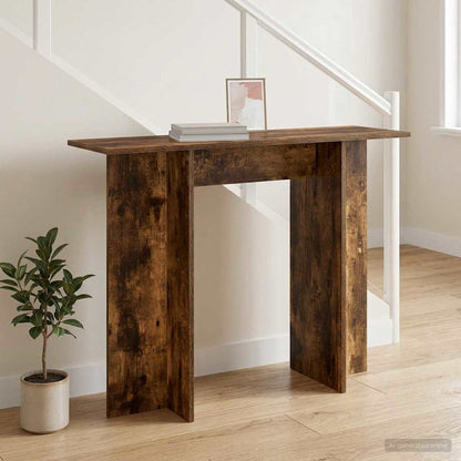 Konsolentisch Geräucherte Eiche 100 x 30 x 75 cm Holzwerkstoff