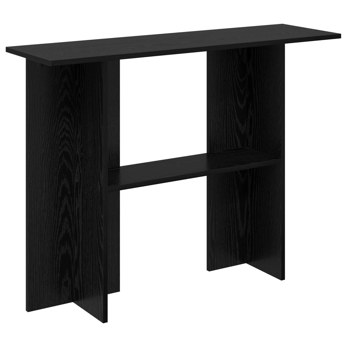 Konsolentisch Schwarz Eichen-Optik 100 x 30 x 75 cm