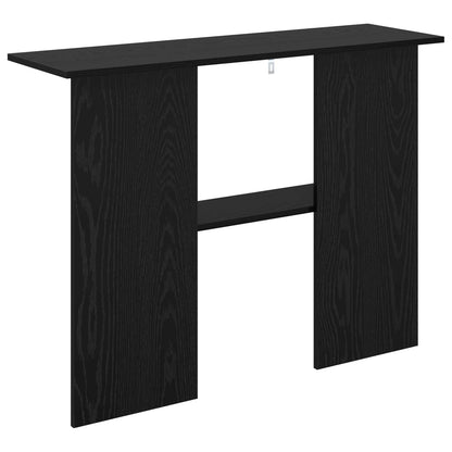 Konsolentisch Schwarz Eichen-Optik 100 x 30 x 75 cm