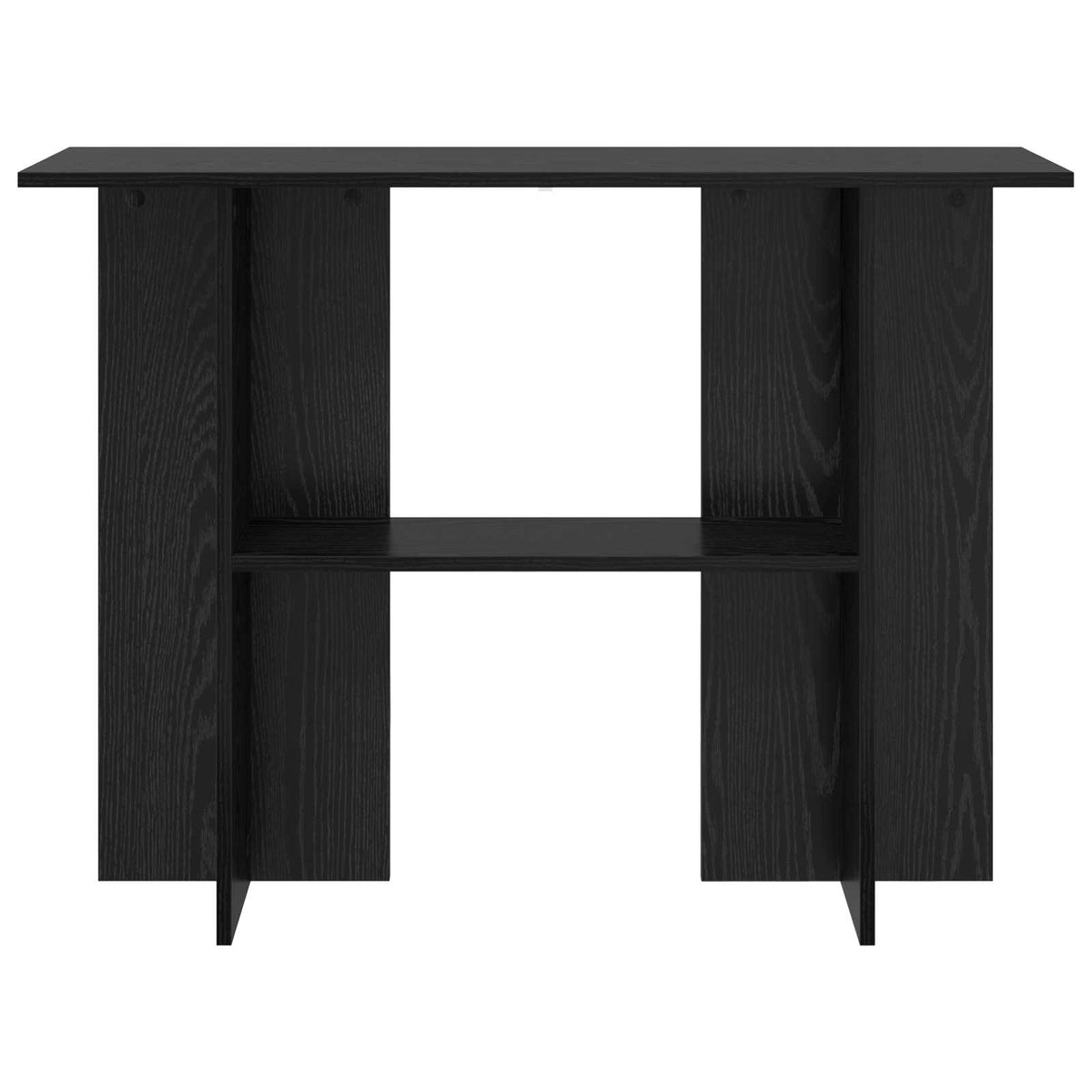 Konsolentisch Schwarz Eichen-Optik 100 x 30 x 75 cm