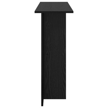 Konsolentisch Schwarz Eichen-Optik 100 x 30 x 75 cm