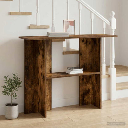 Konsolentisch Räuchereiche 100 x 30 x 75 cm Holzwerkstoff