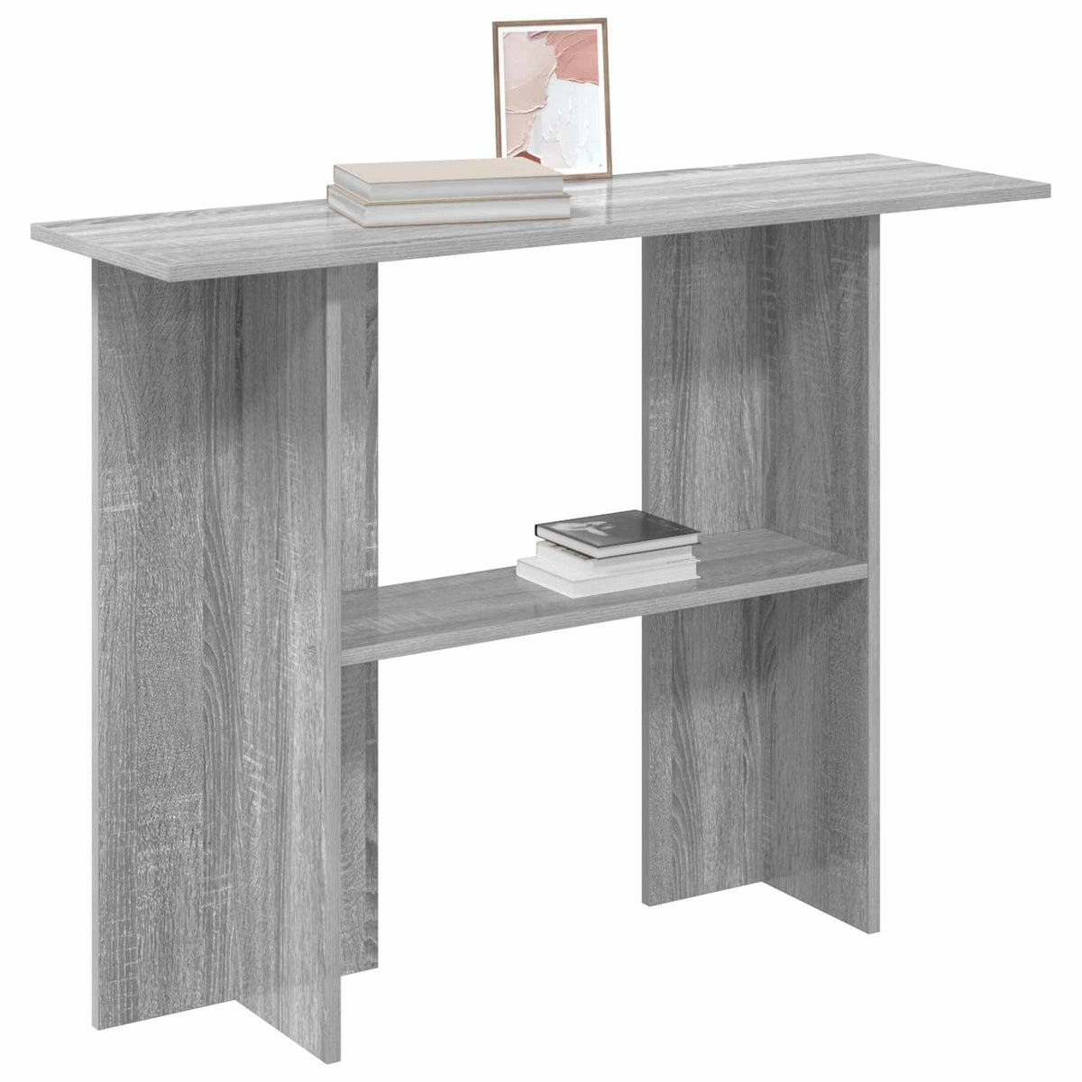 Konsolentisch Sonoma-Grau 100 x 30 x 75 cm Holzwerkstoff