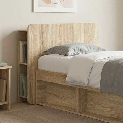 Kopfteil Schrank mit Speicher Sonoma-Eiche Holzwerkstoff