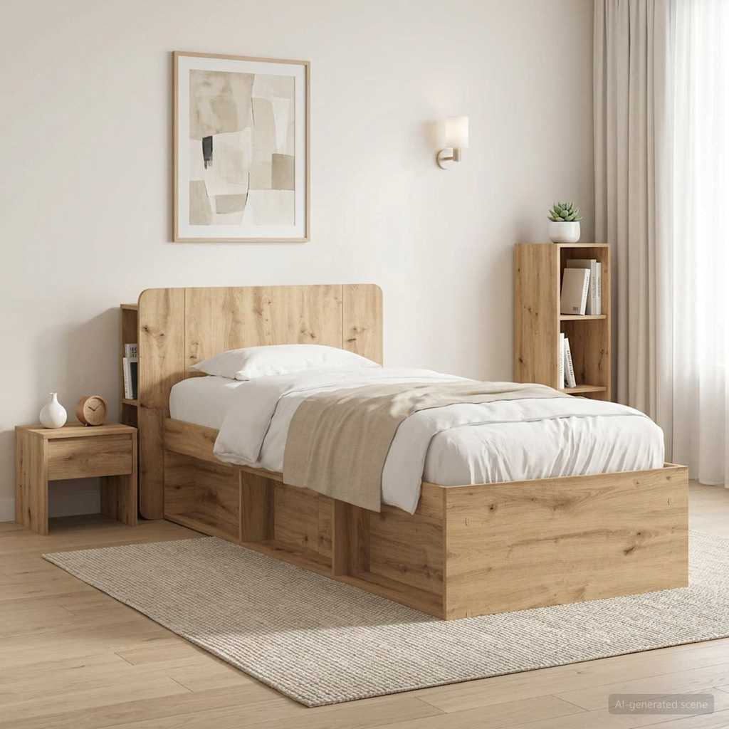 Kopfteil Schrank Artisan-Eiche 100 cm Holzwerkstoff