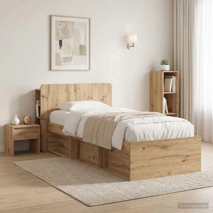Kopfteil Schrank Artisan-Eiche 100 cm Holzwerkstoff