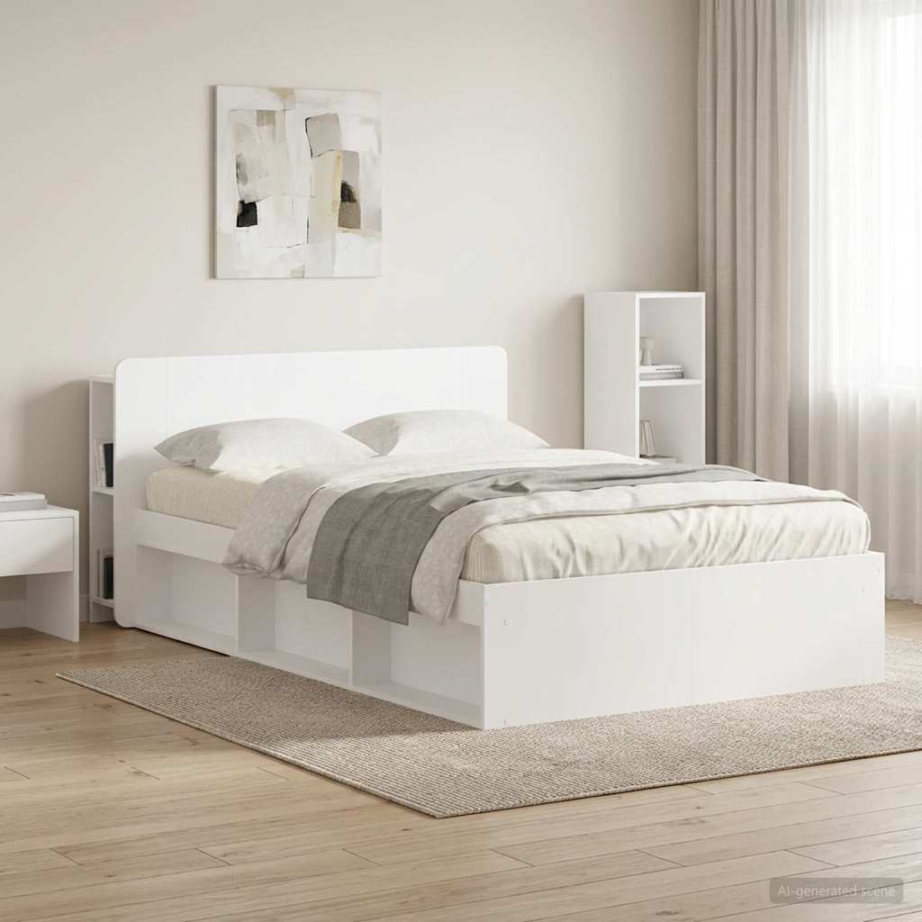 Kopfteil Schrank Weiß 135 x 18,5 x 80 cm Holzwerkstoff