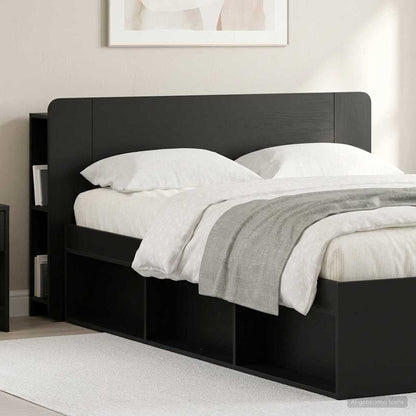 Kopfteil Schrank Schwarz 135 x 18,5 x 80 cm Holzwerkstoff