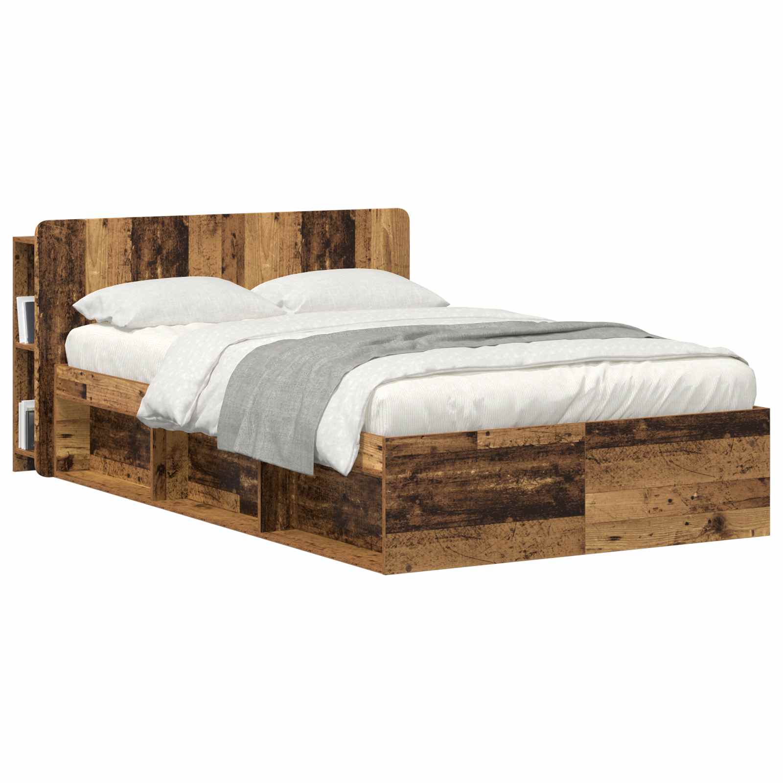 Kopfteil Schrank mit Speicher Altholz Holzwerkstoff