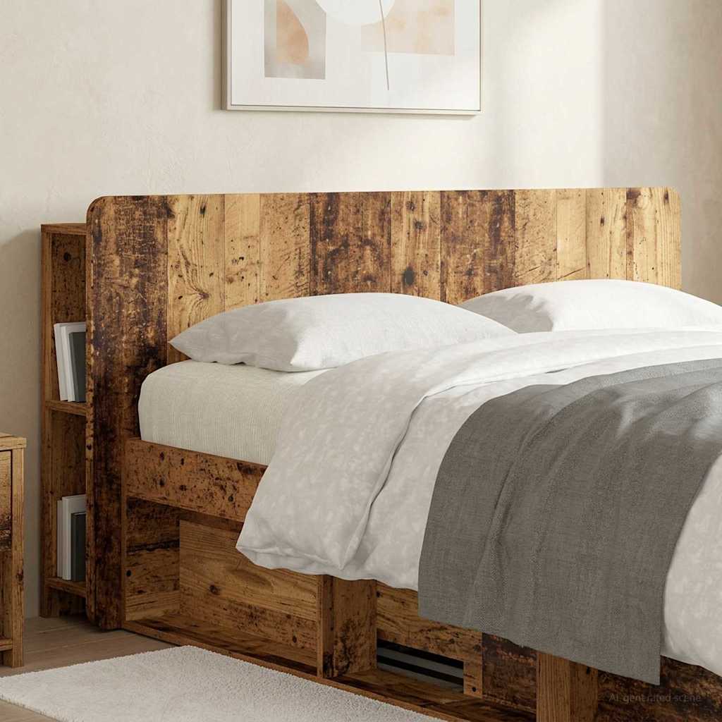 Kopfteil Schrank mit Speicher Altholz Holzwerkstoff