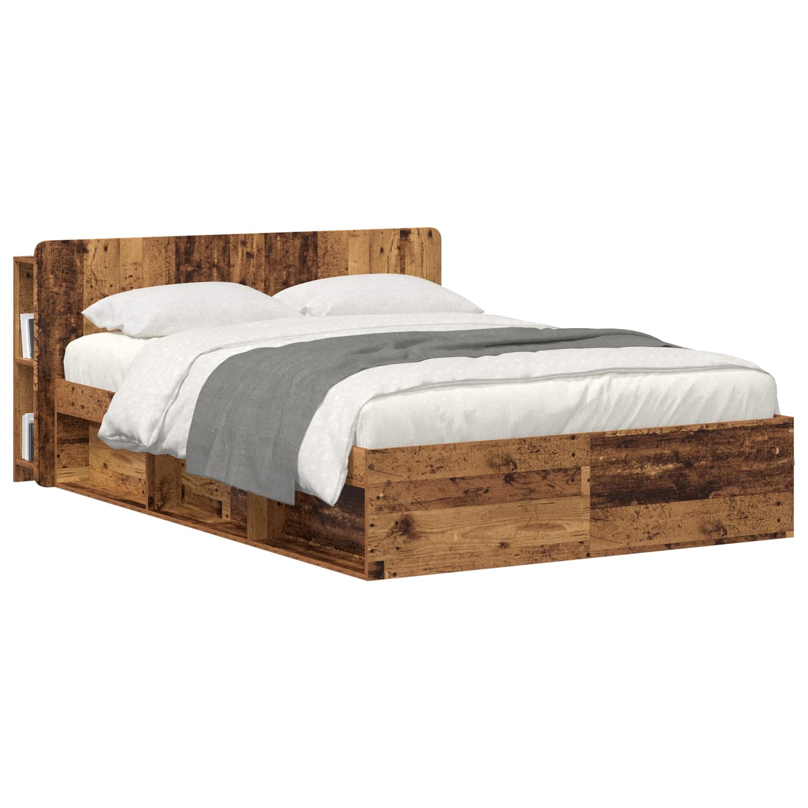Kopfteil Schrank mit Speicher Altholz Holzwerkstoff