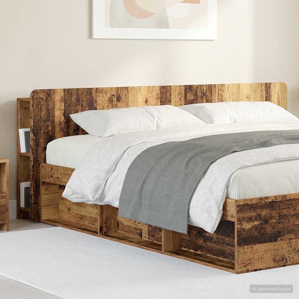 Kopfteil Schrank mit Speicher Altholz Holzwerkstoff