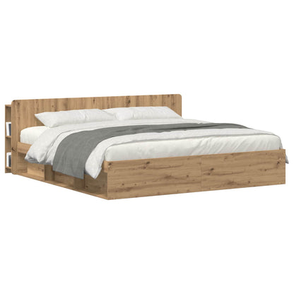 Kopfteil Schrank Artisan-Eiche 200 cm Holzwerkstoff