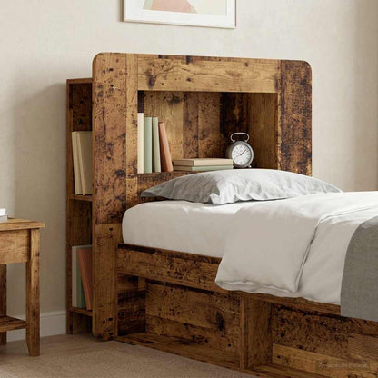 Kopfteil Schrank mit Speicher Altholz Holzwerkstoff