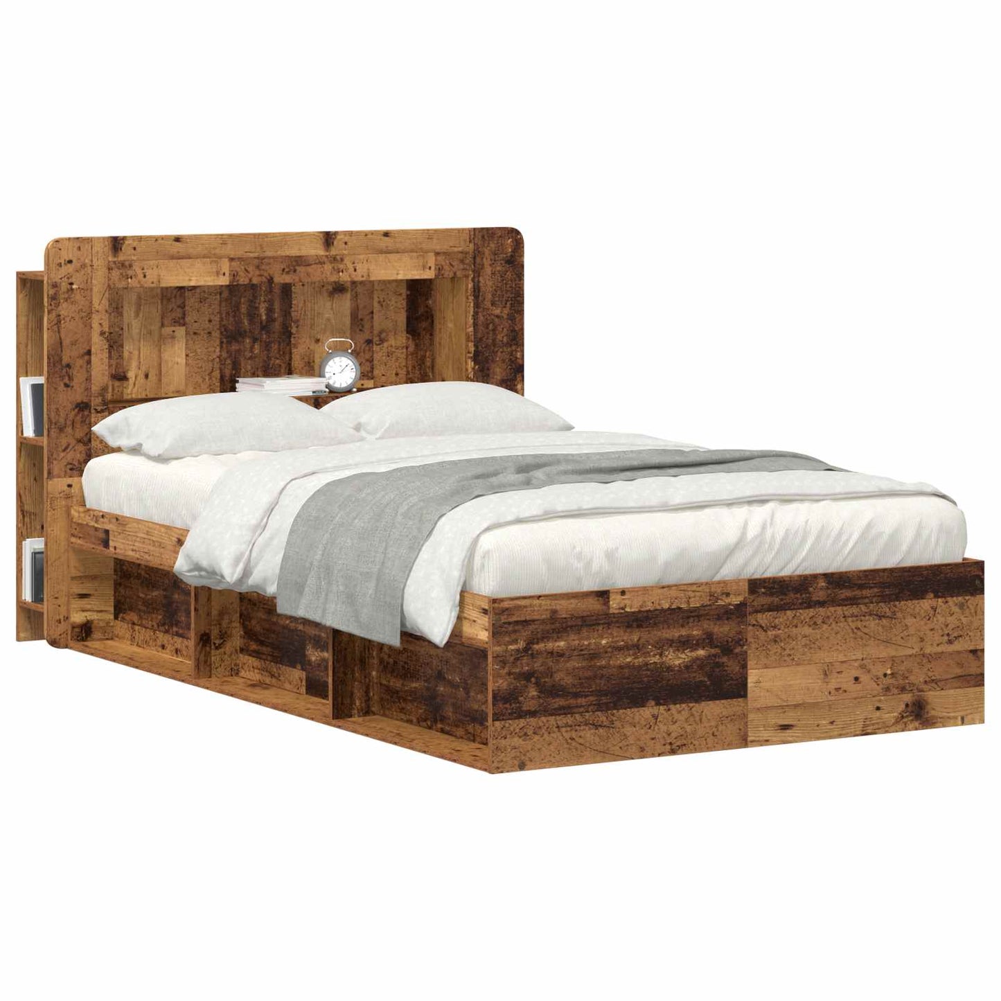 Kopfteil Schrank mit Speicher Altholz Holzwerkstoff