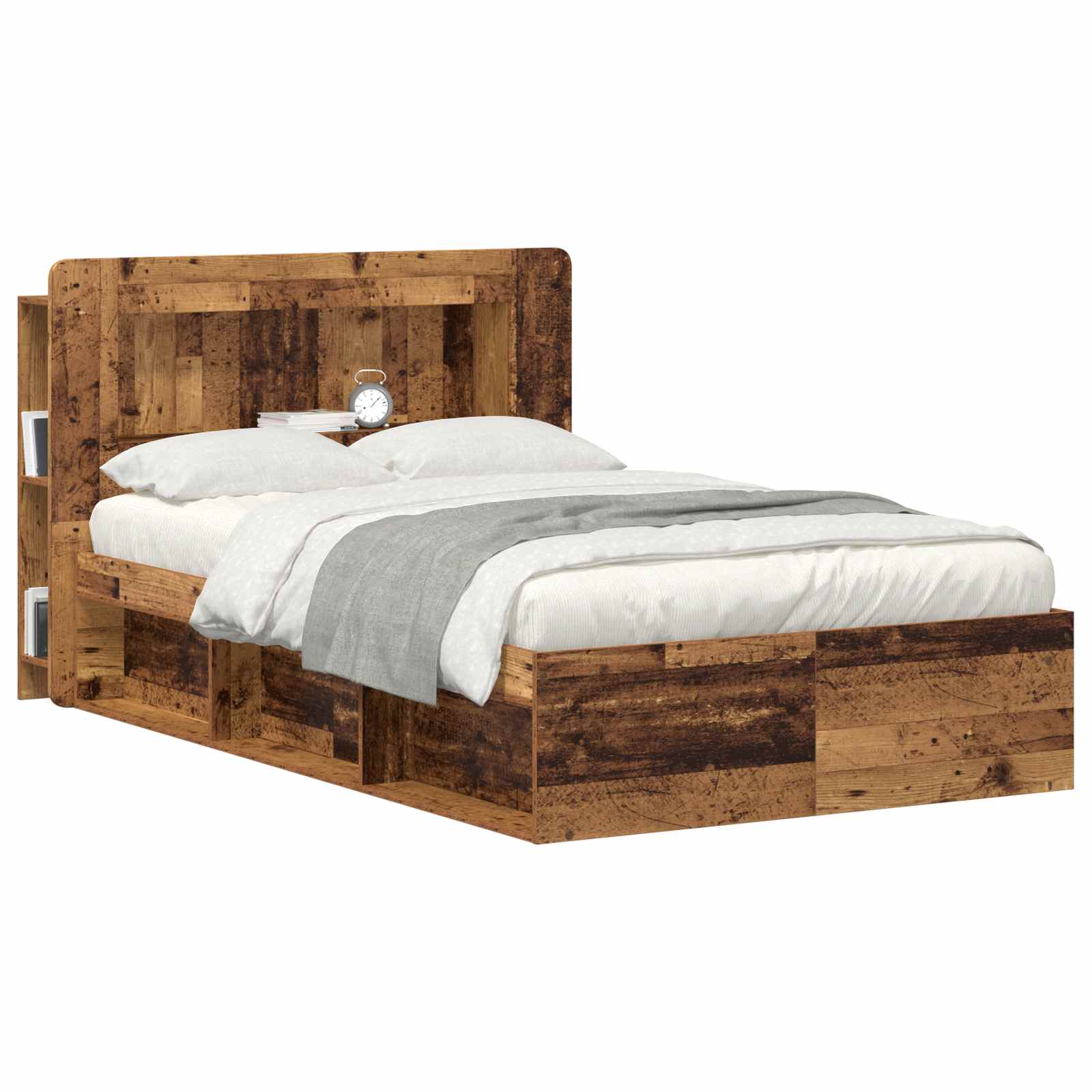 Kopfteil Schrank mit Speicher Altholz Holzwerkstoff