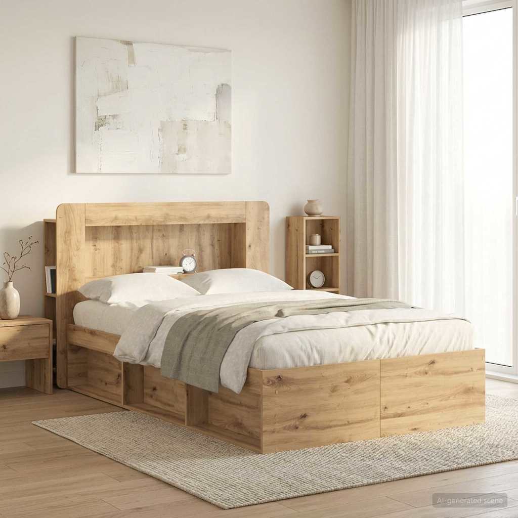 Kopfteil Schrank Artisan-Eiche 100 cm Holzwerkstoff