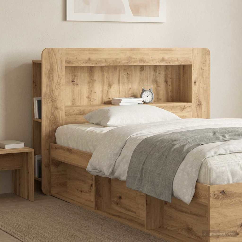Kopfteil Schrank Artisan-Eiche 100 cm Holzwerkstoff