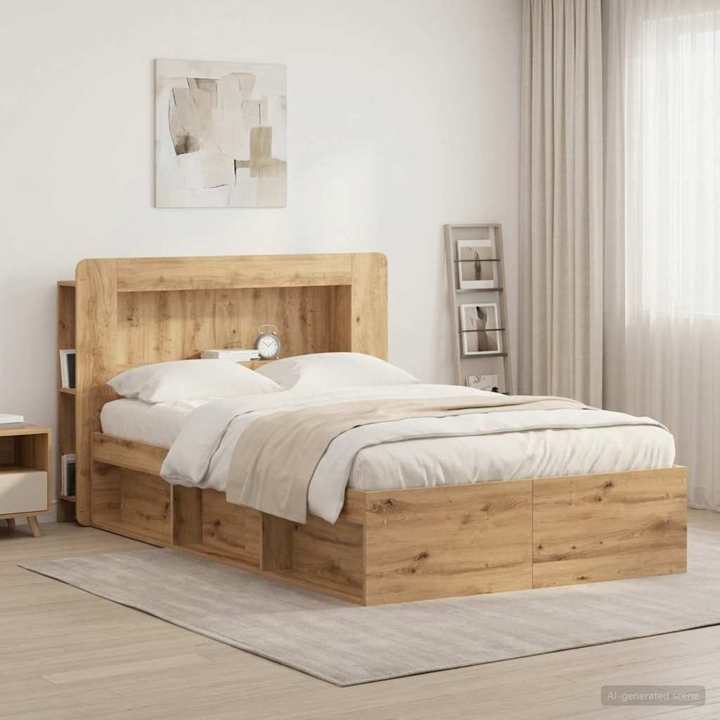 Kopfteil Schrank Artisan-Eiche 120 cm Holzwerkstoff