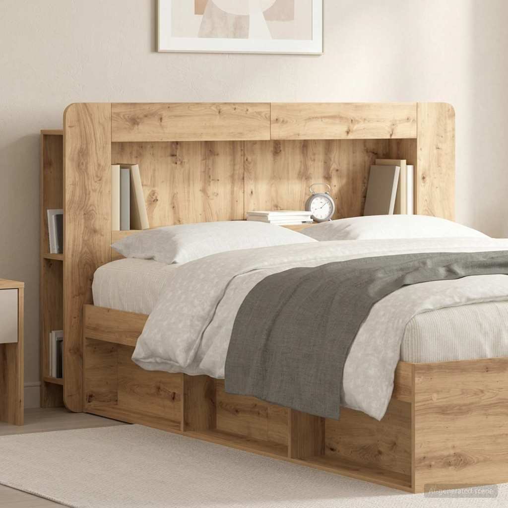 Kopfteil Schrank Artisan-Eiche 140 cm Holzwerkstoff