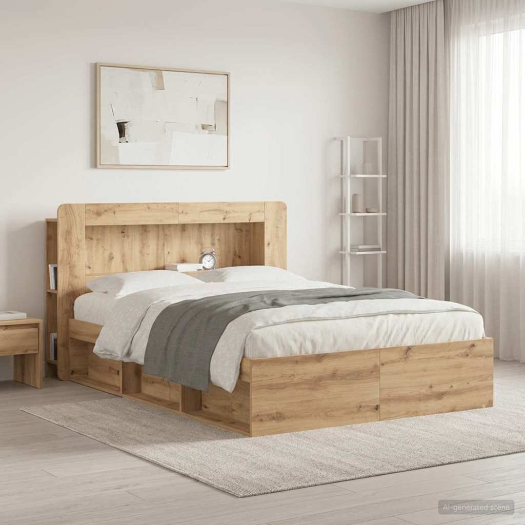 Kopfteil Schrank Artisan-Eiche 140 cm Holzwerkstoff