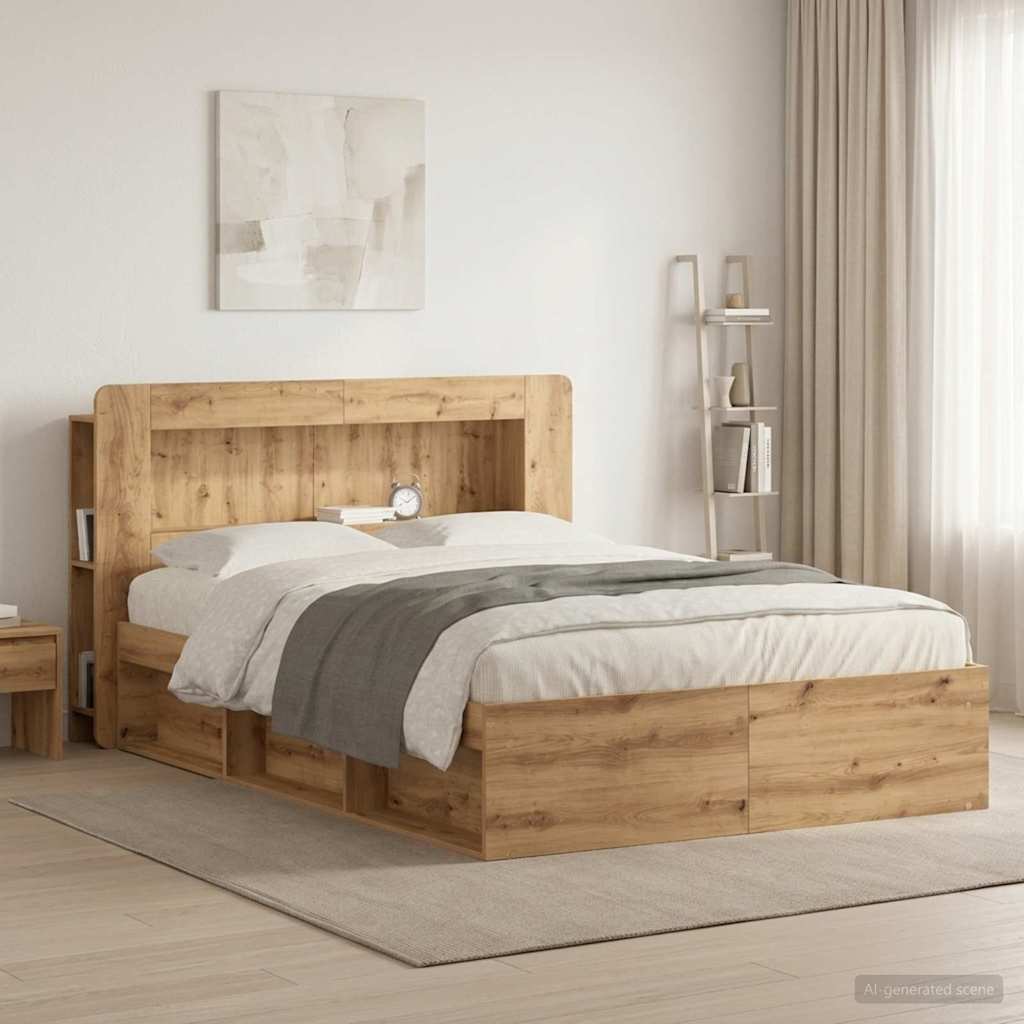Kopfteil Schrank Artisan-Eiche 160 cm Holzwerkstoff
