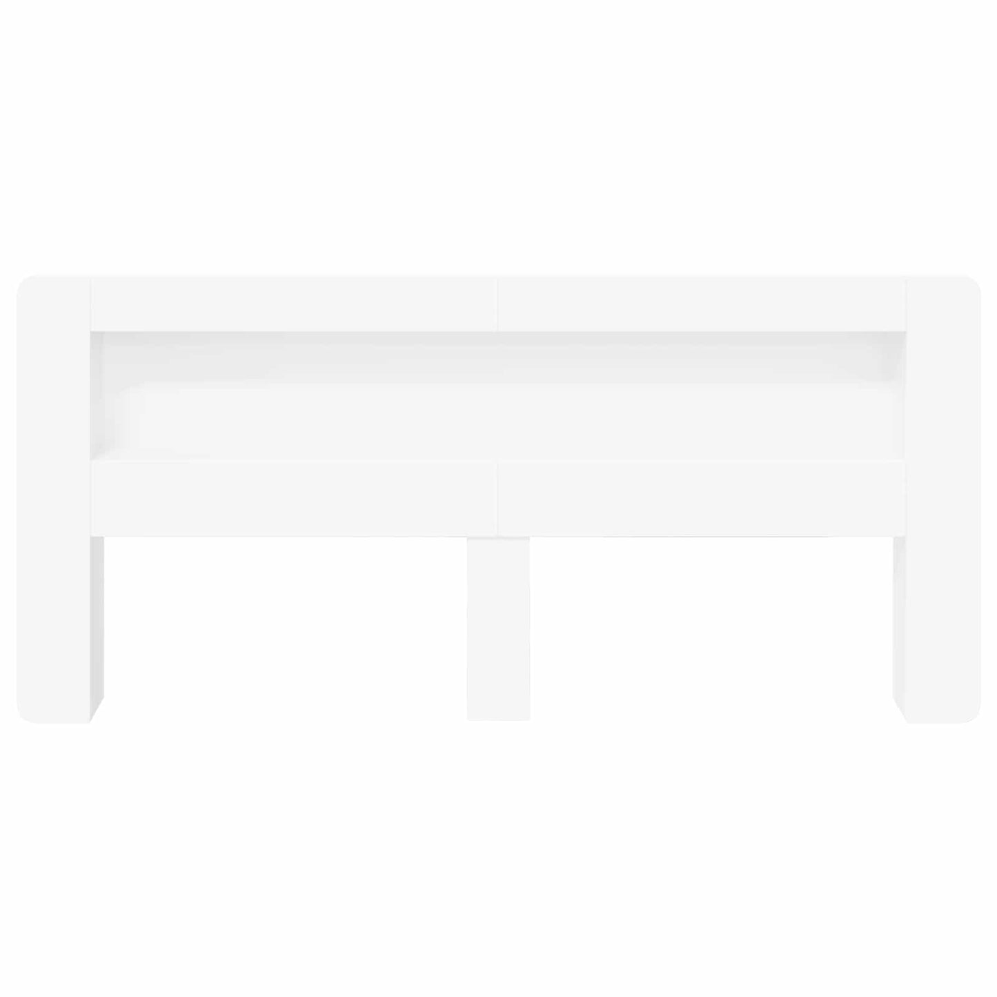 Kopfteil Schrank mit Speicher Weiß Holzwerkstoff
