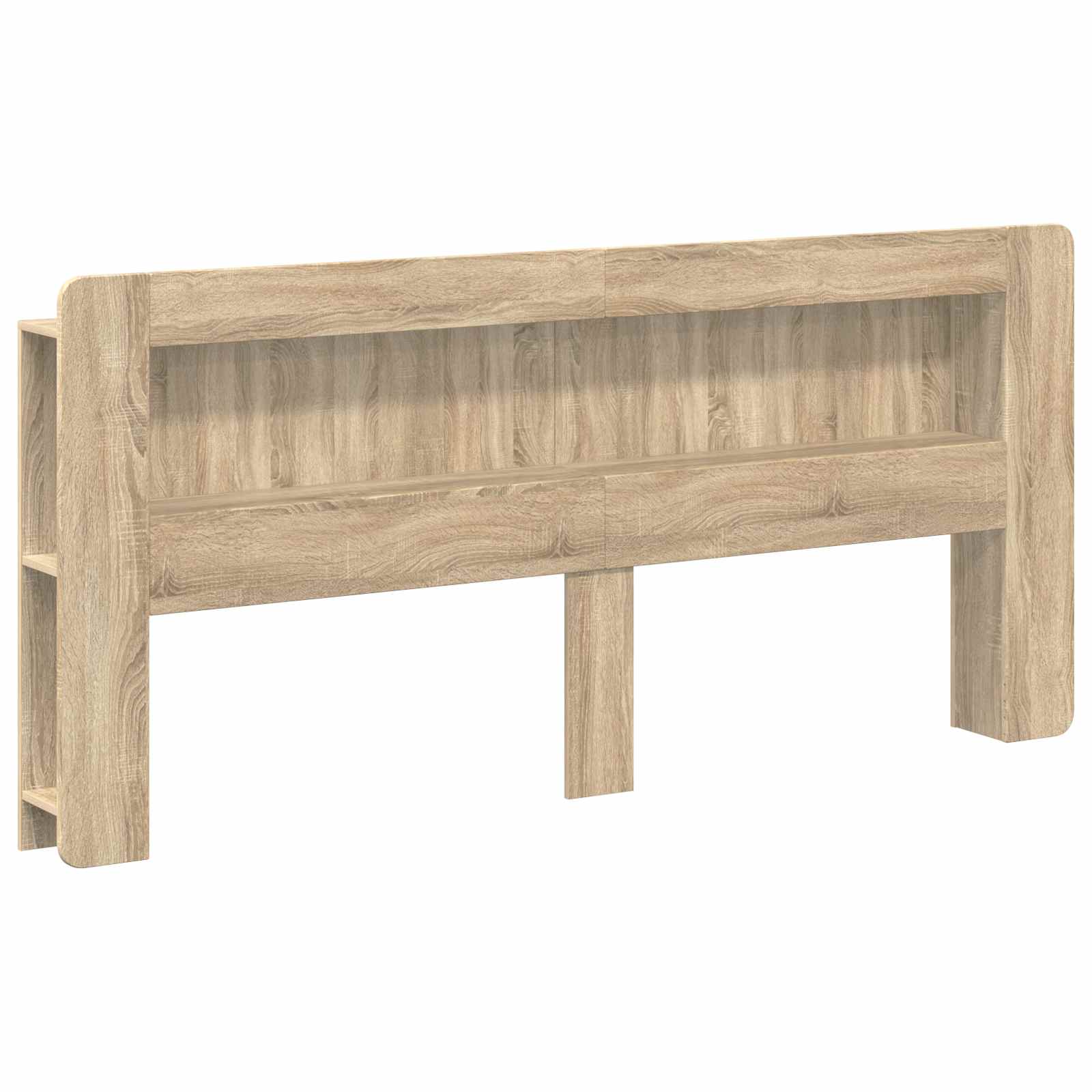 Kopfteil Schrank mit Speicher Sonoma-Eiche Holzwerkstoff