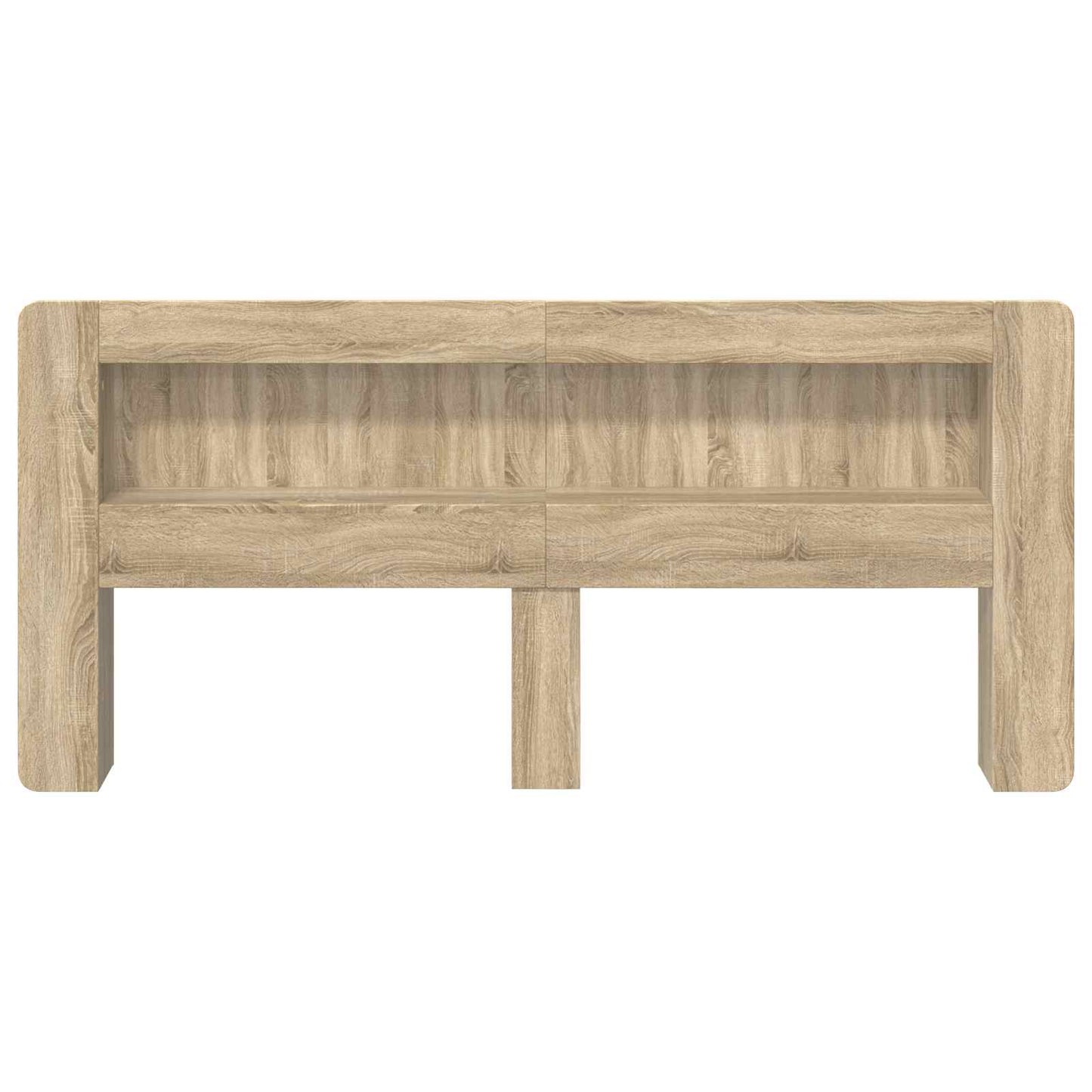 Kopfteil Schrank mit Speicher Sonoma-Eiche Holzwerkstoff