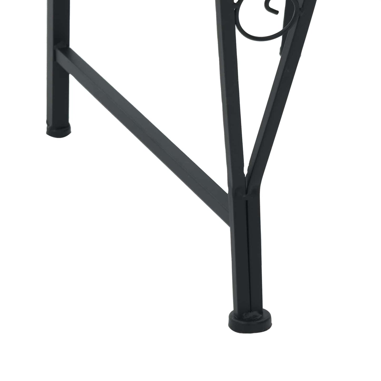 Baumbank 4-Sitzanzahl 160 x 80 x 89 cm Stahl Schwarz