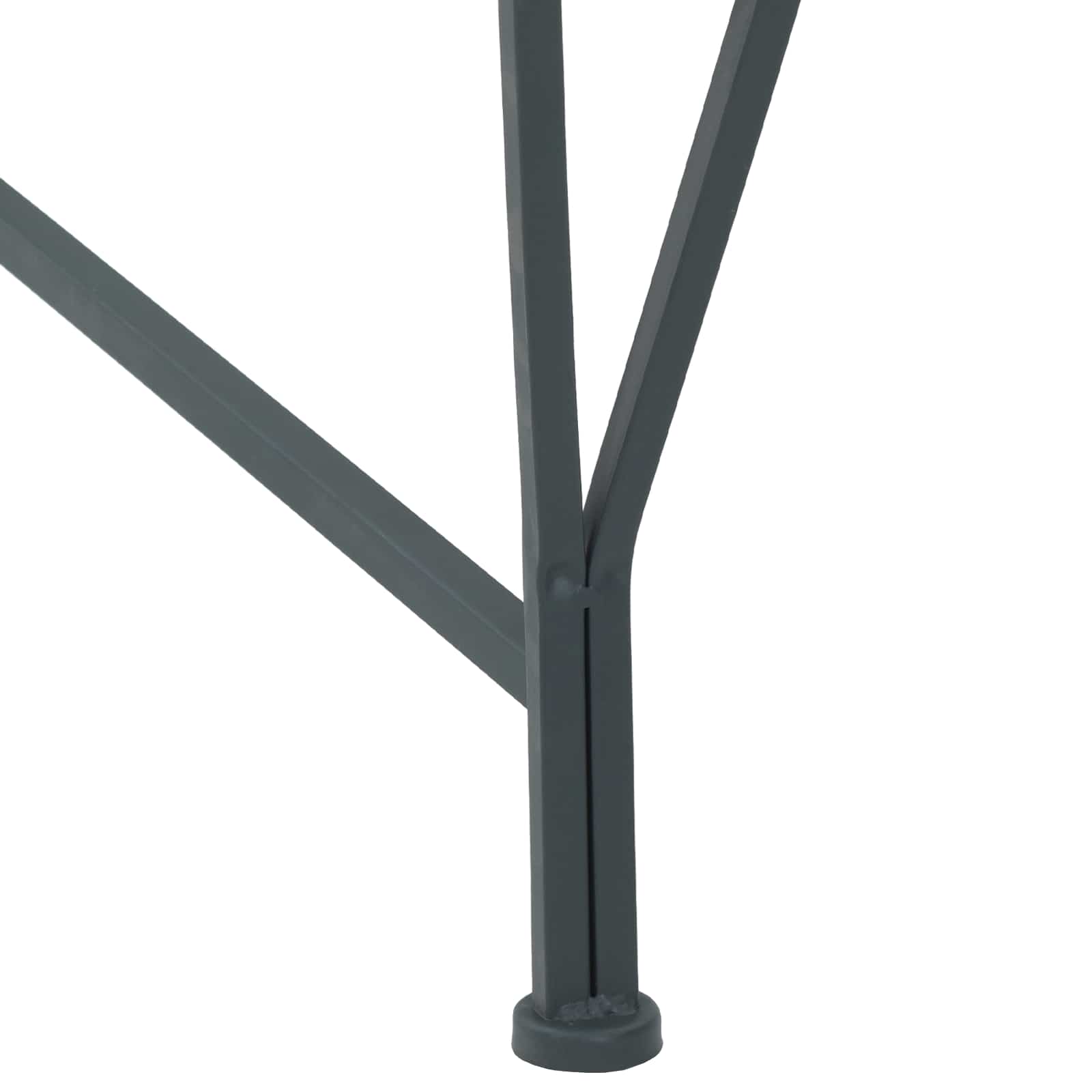 Baumbank 8-Sitzanzahl Ø 160 x 44 cm Stahl Silber Grau Rund