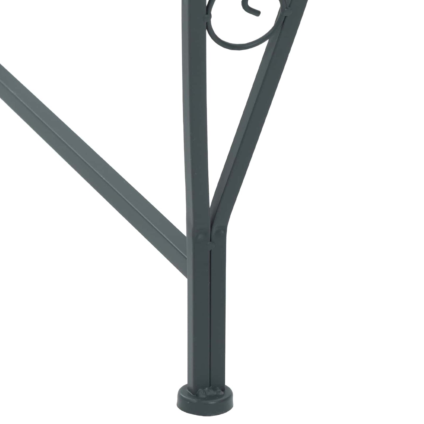 Baumbank 8-Sitzanzahl Ø 160 x 89 cm Stahl Silber Grau Rund