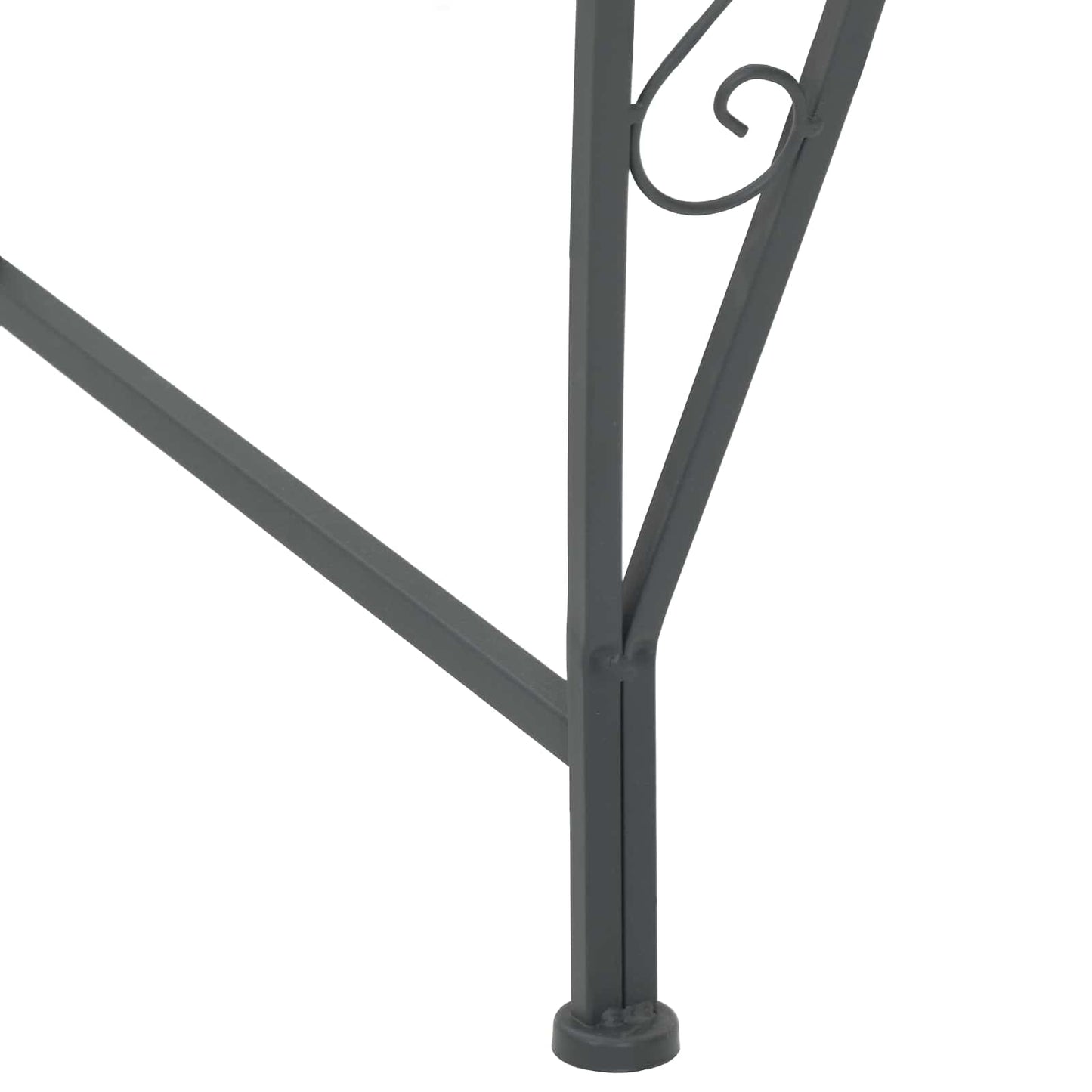 Baumbank 8-Sitzanzahl Ø 160 x 89 cm Stahl Silber Grau Rund