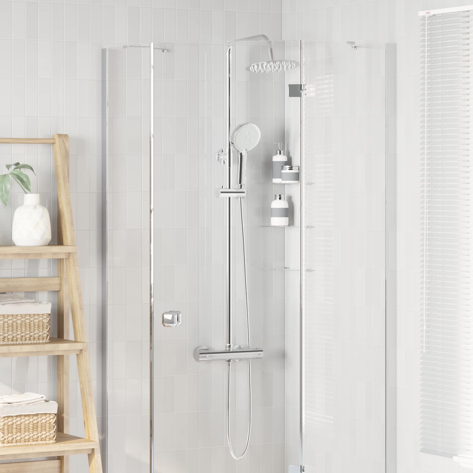 Thermostatisches Duschset Chrom 27 x 46 x 123 cm Edelstahl 201