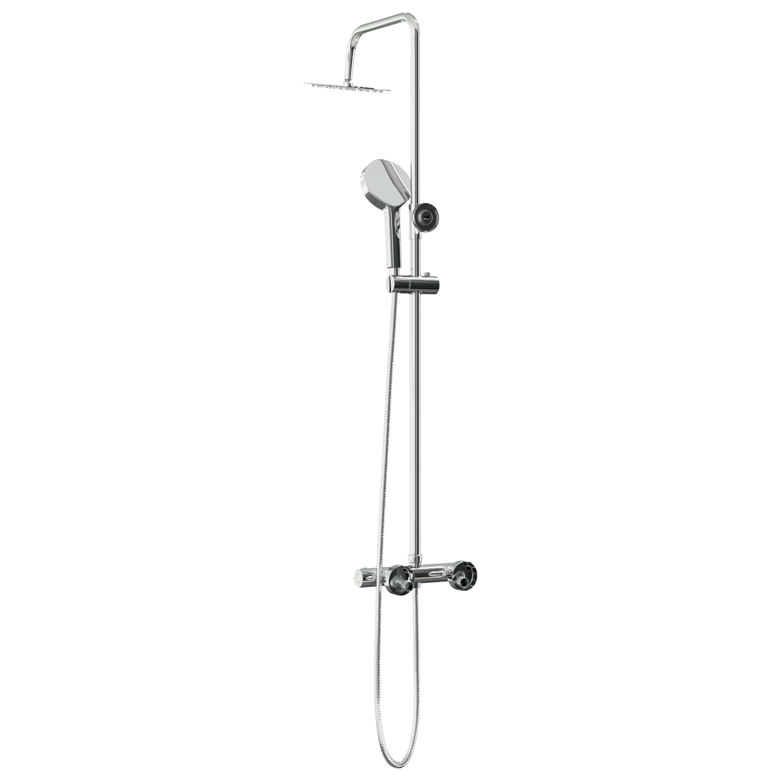Thermostatisches Duschset Chrom 27 x 46 x 123 cm Edelstahl 201